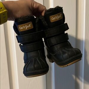 Cat & Jack Black Winter Boots